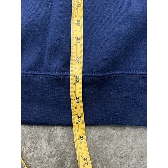 Russell SFU navy sweatshirt Size medium Measurements Pit to pit 21” Length 25.5” - Picture 2 of 7